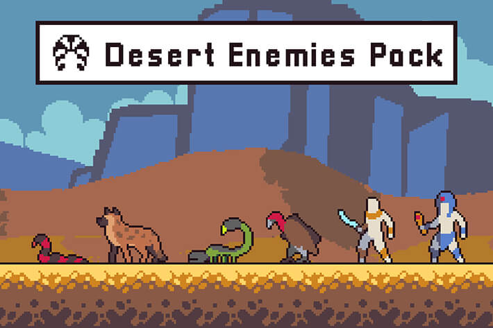 Desert Enemy Pixel Art Game Characters | OpenGameArt.org